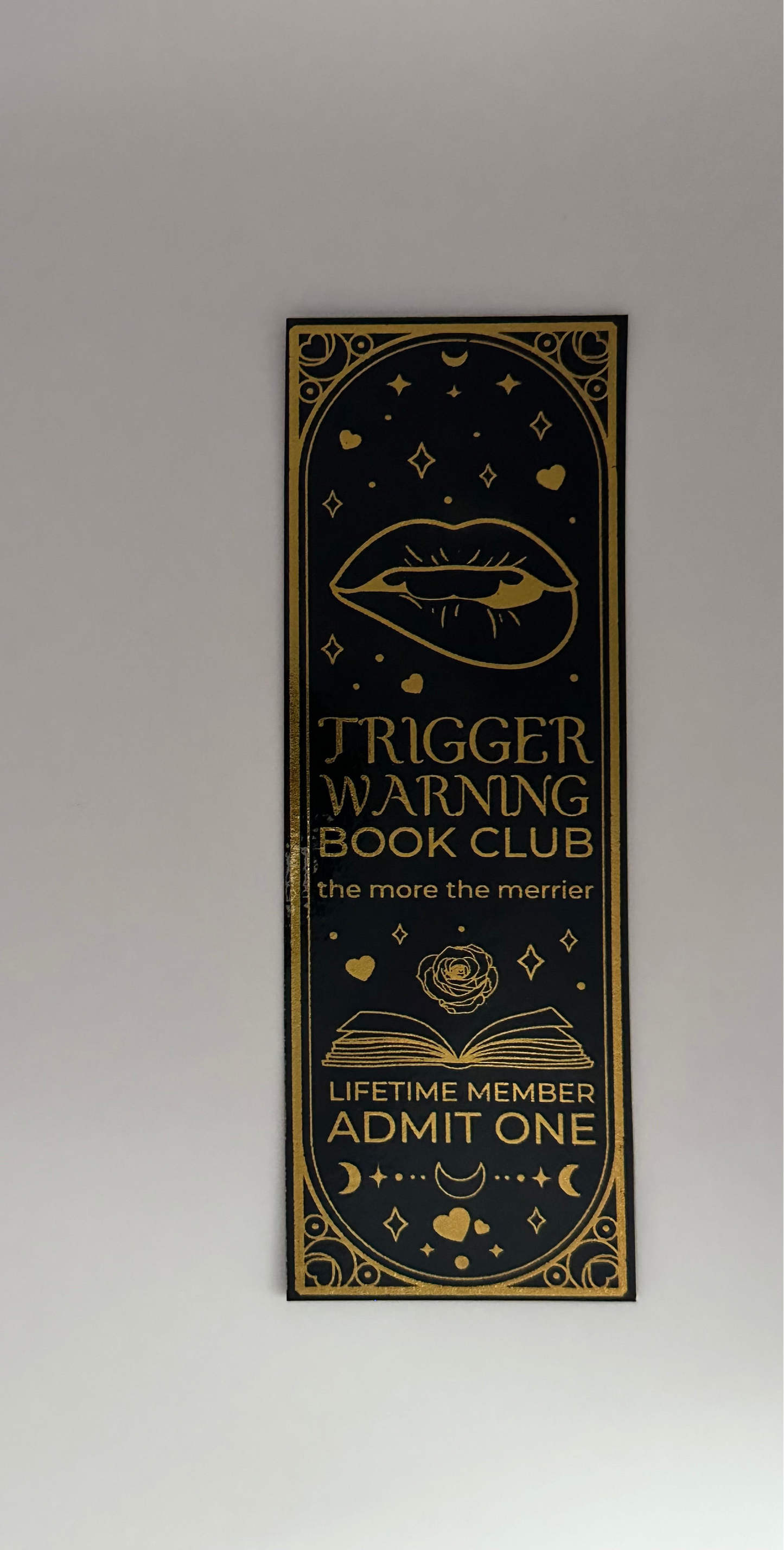 Trigger Warning Book Club - Foil Bookmark - (Gold)