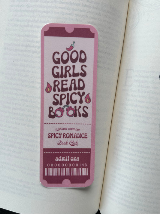 Spicy Romance Book Club - Bookmark (Pink)