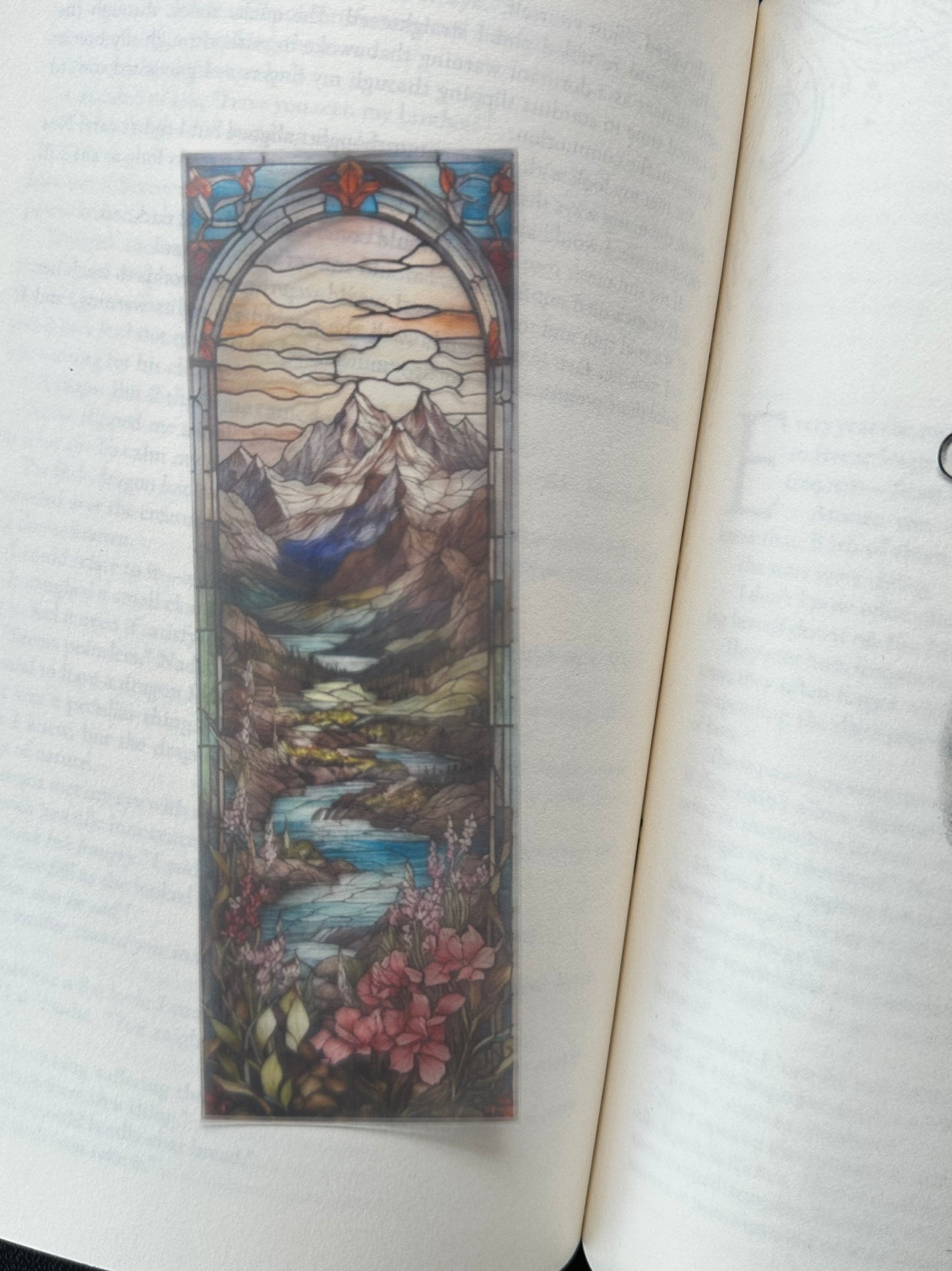 Stained Glass Style Landscape - Bookmark (24)