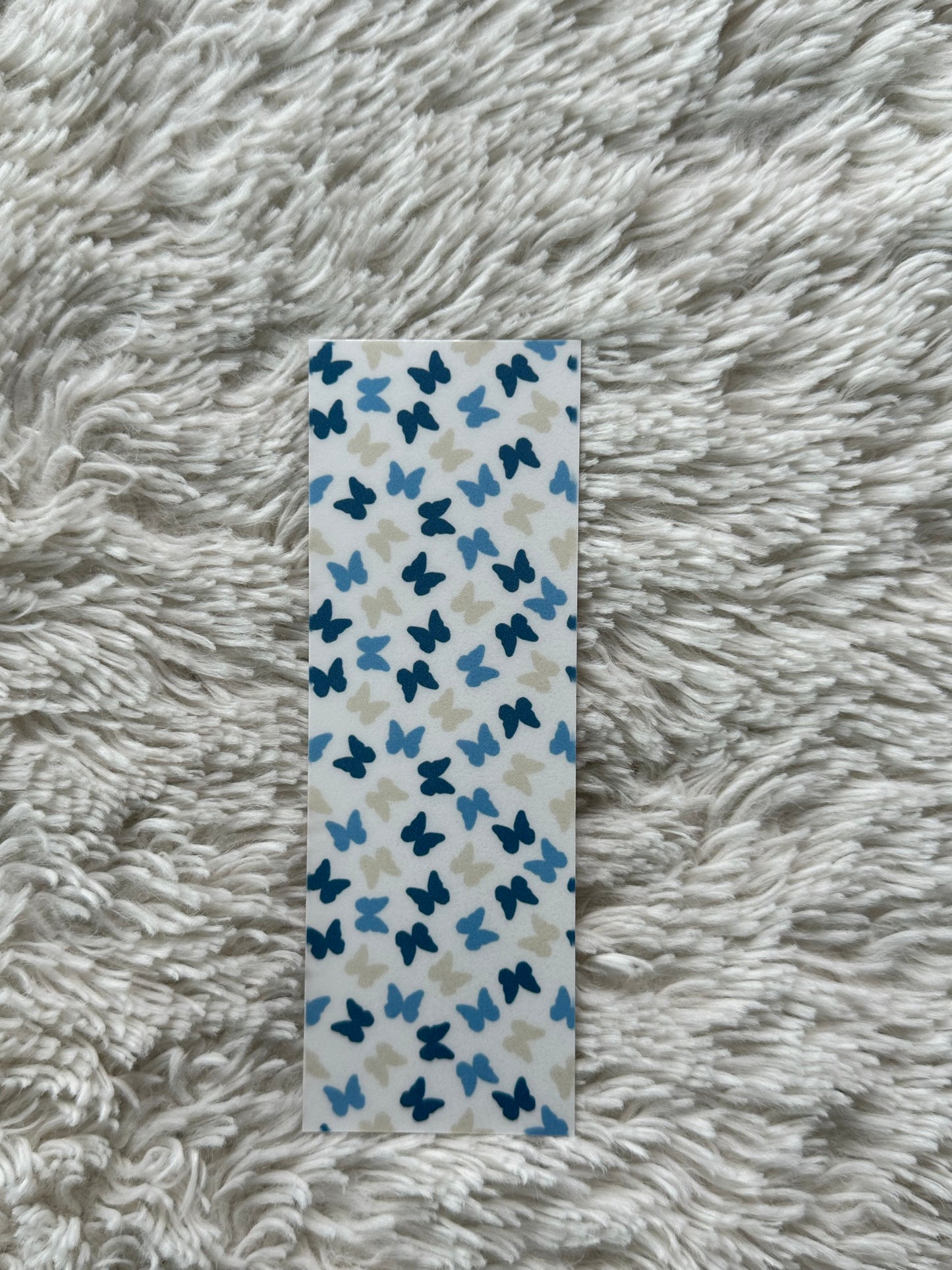 Blue & Beige Butterflies - Bookmark