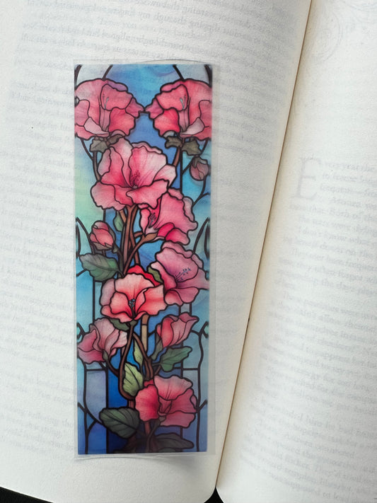 Stained Glass Style Flowers - Bookmark (17)
