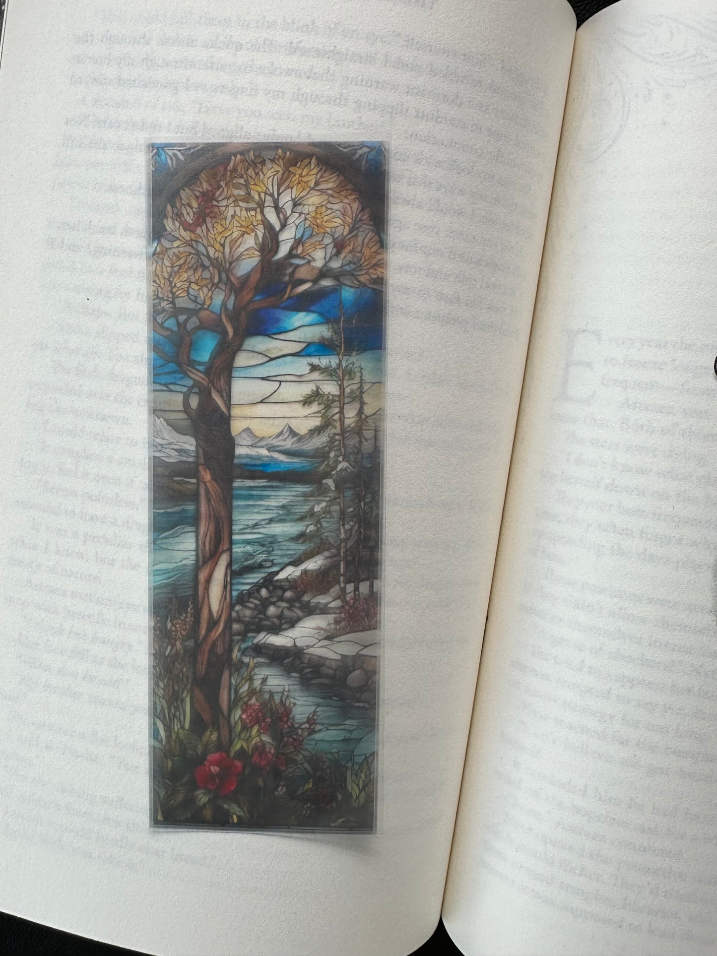 Stained Glass Style Landscape - Bookmark (29)
