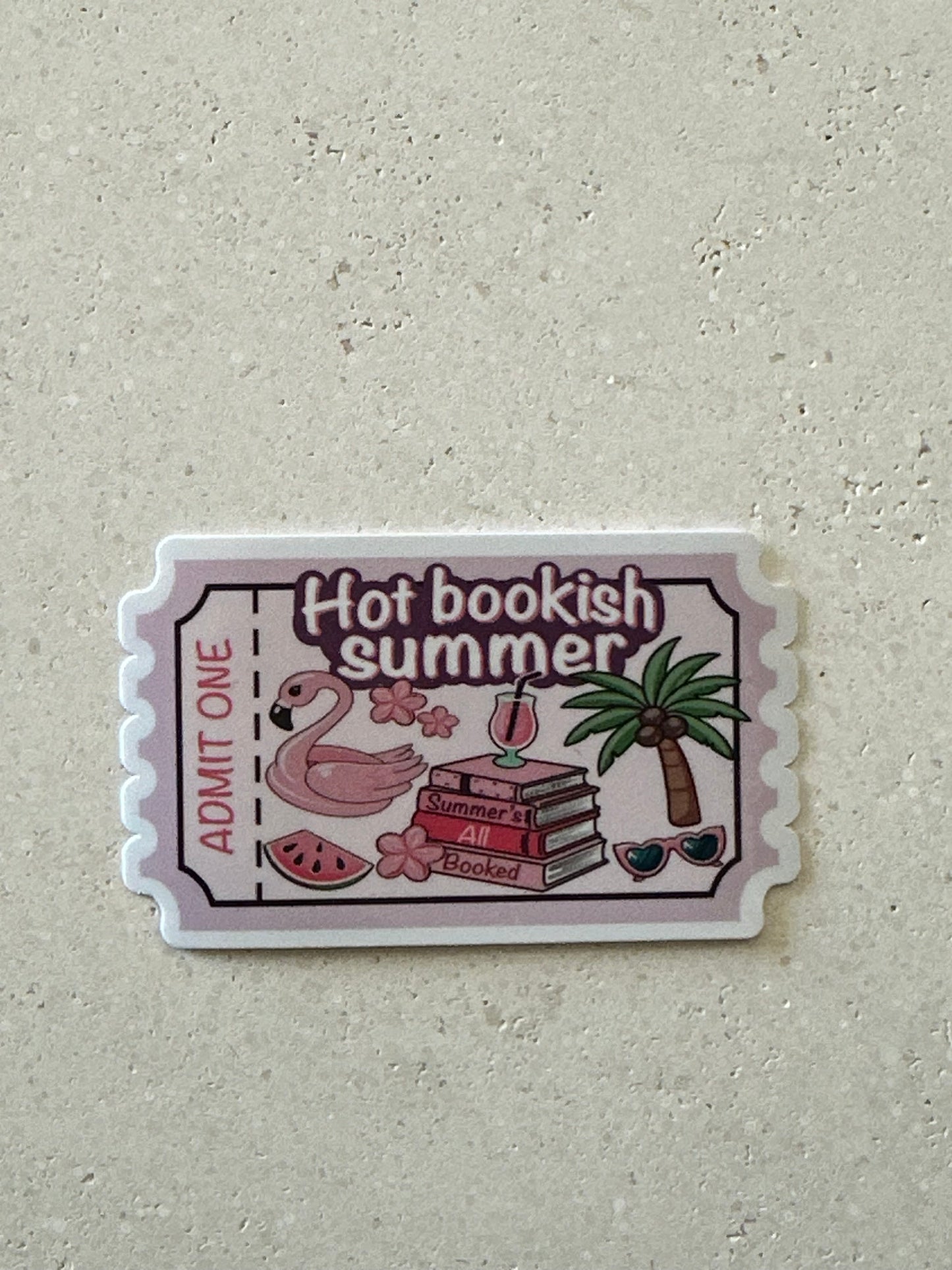 Hot Bookish Summer - Sticker