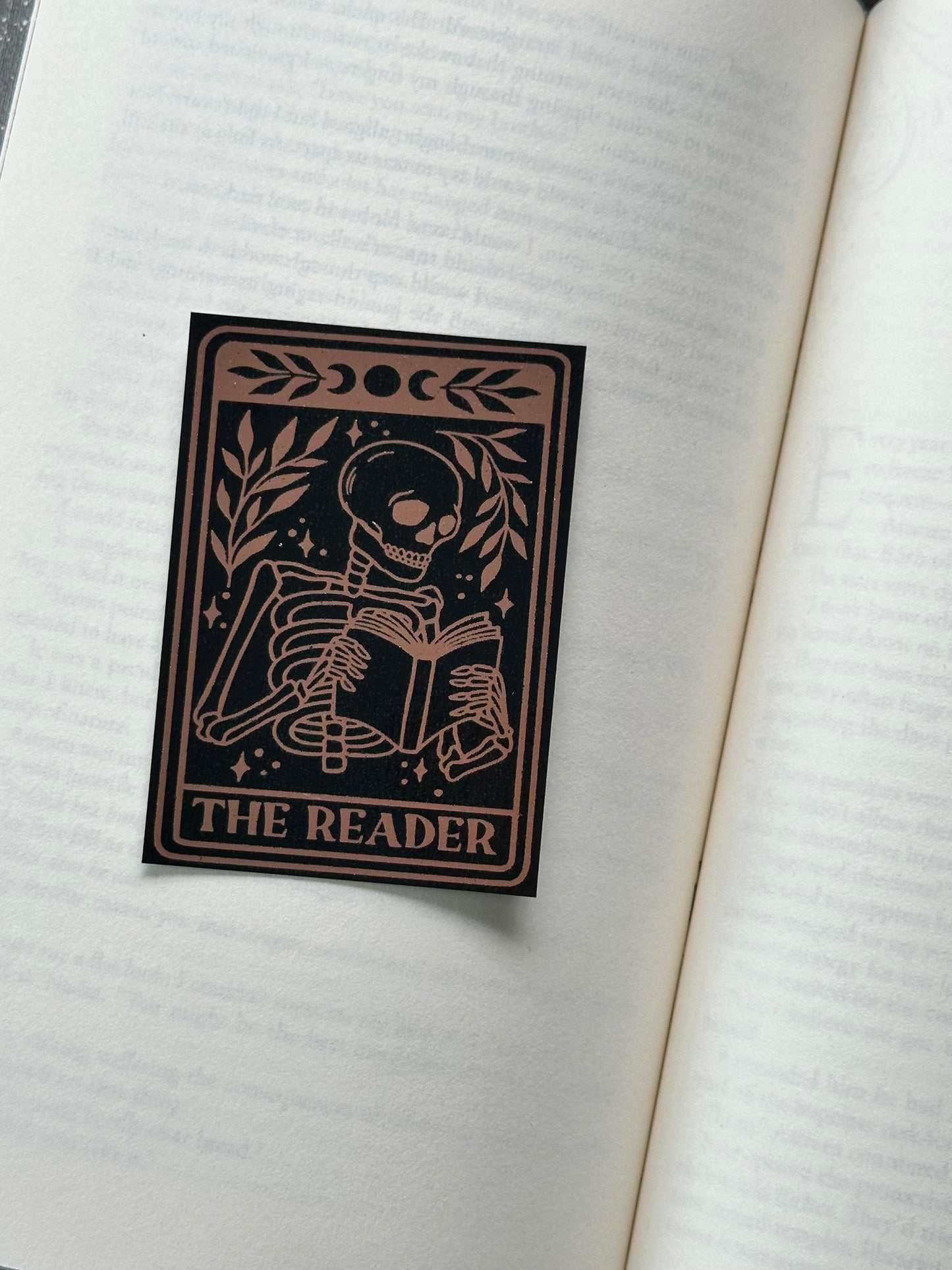 The Reader Tarot Card - Foil Bookmark - (Rose Gold)