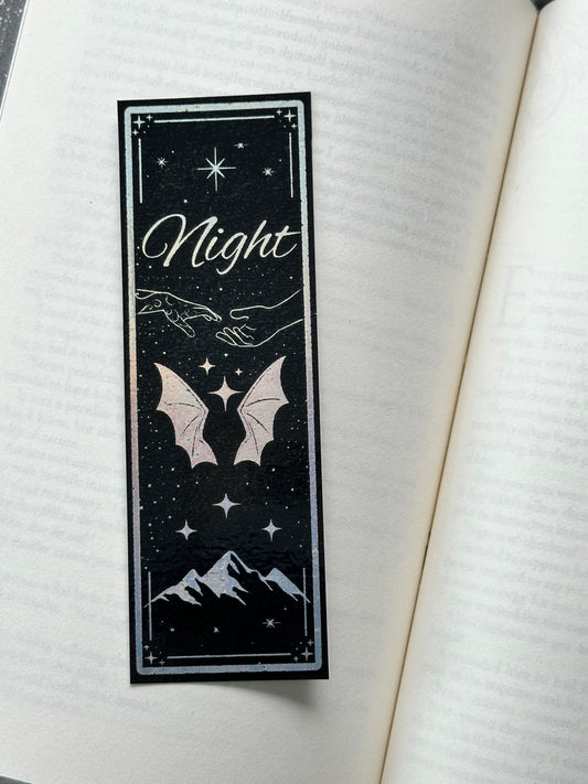 Night - Foil Bookmark - (Silver Holographic)