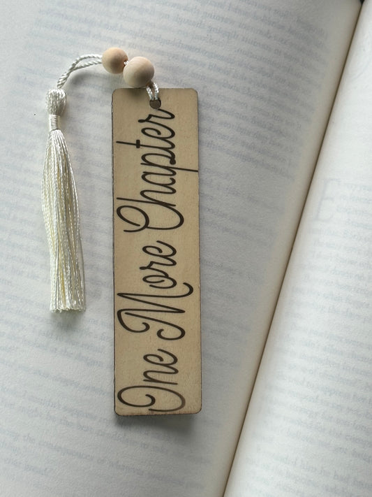 Once Upon A Time - Wood Bookmark - (Linen)