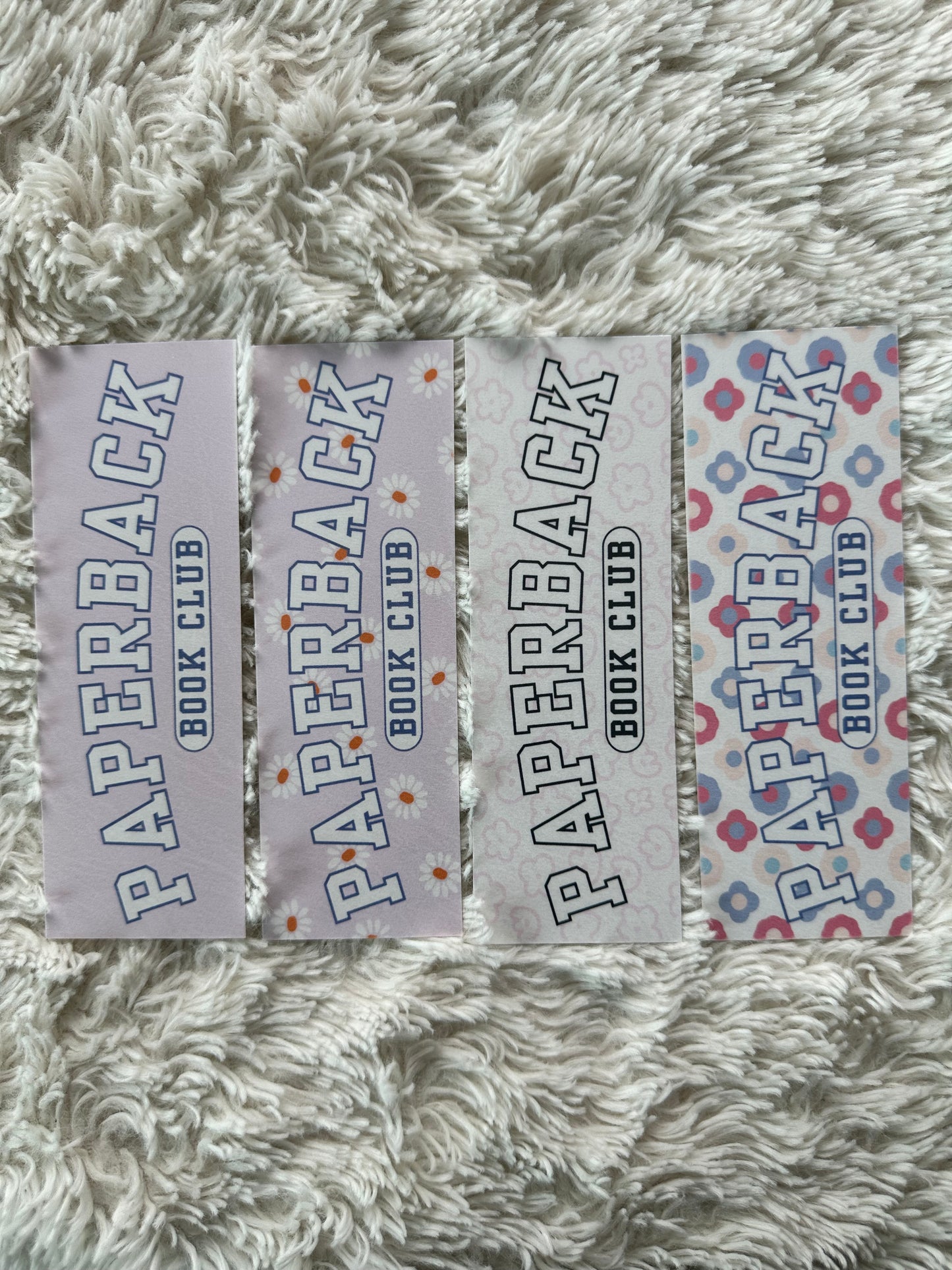 Paperback Book Club Bookmark Bundle - Purple - 4 Pack