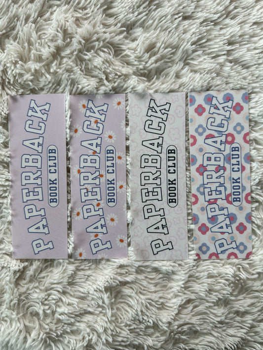 Paperback Book Club Bookmark Bundle - Purple - 4 Pack