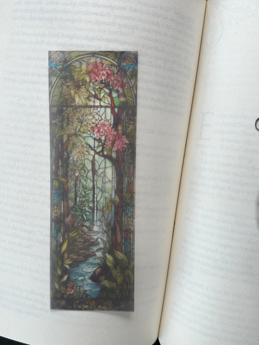 Stained Glass Style Landscape - Bookmark (15)