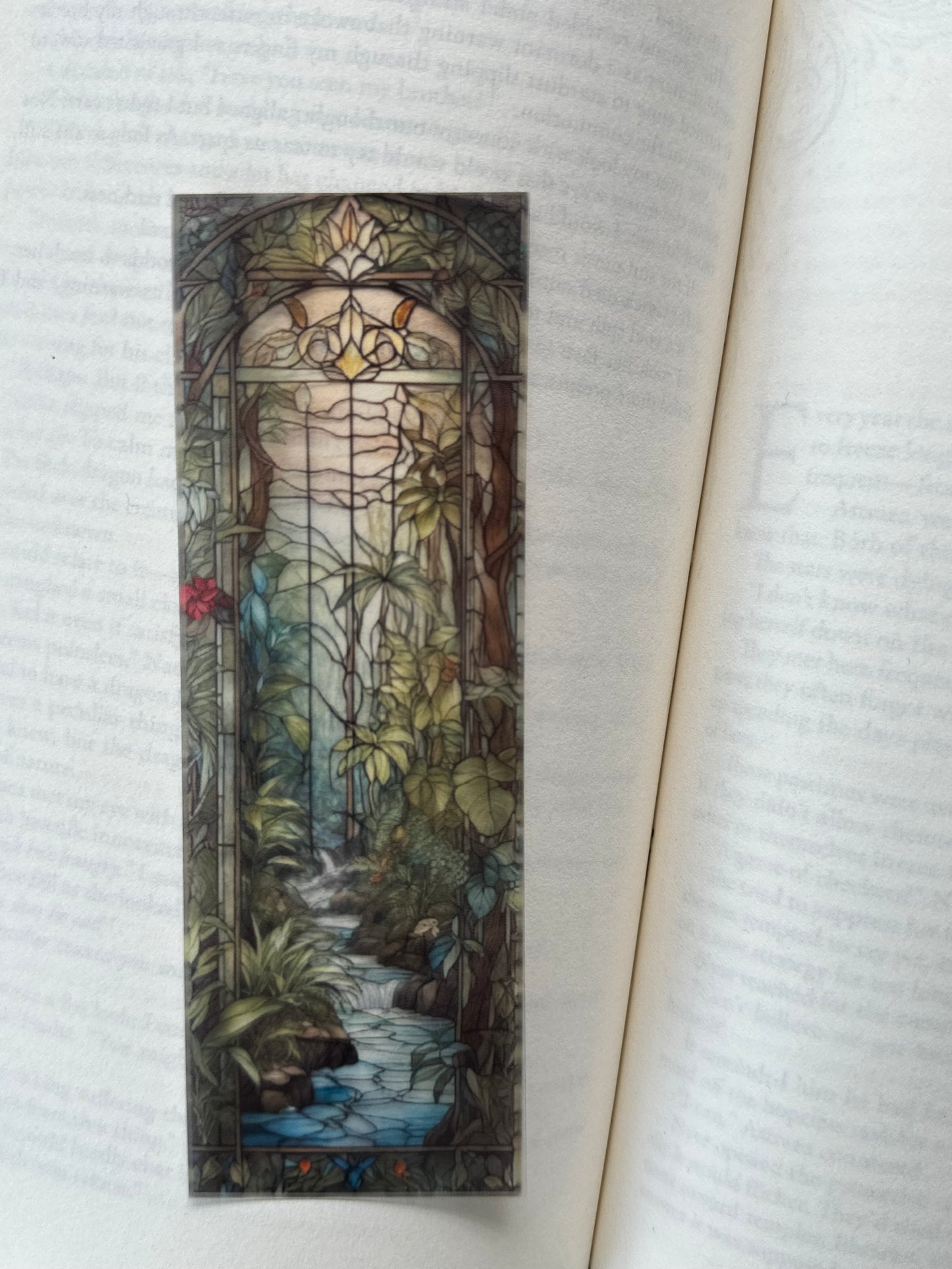 Stained Glass Style Landscape - Bookmark (91)