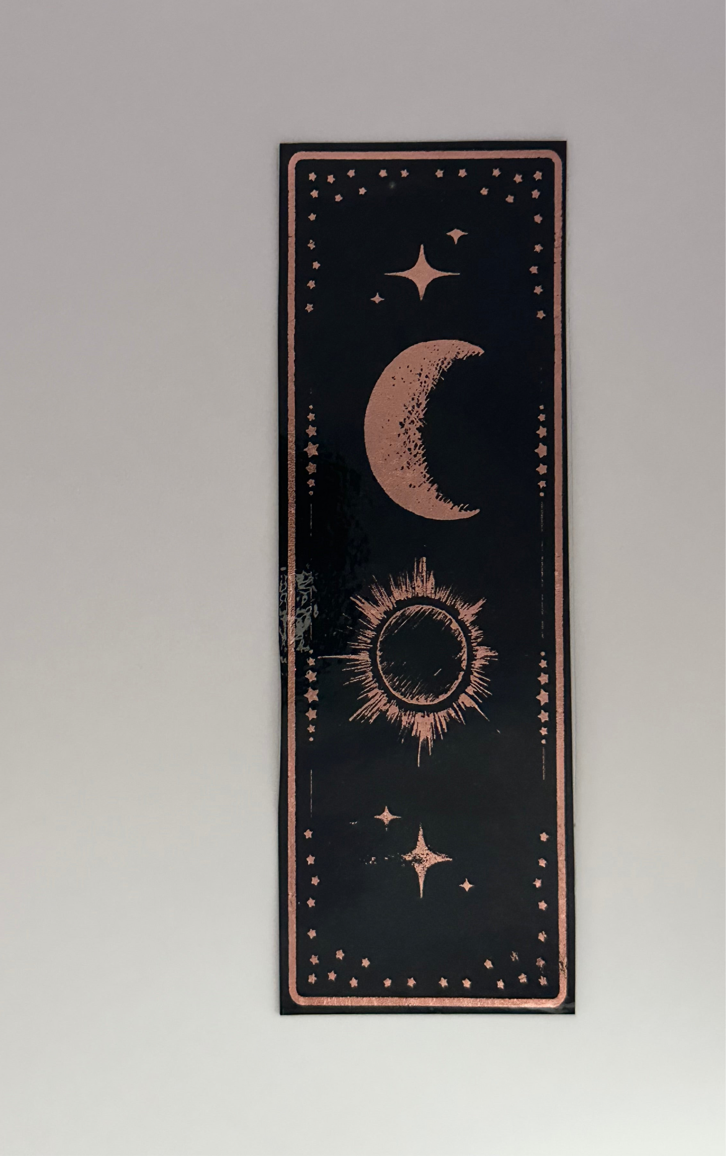 Sun, Moon, Stars - Foil Bookmark - (Rose Gold)