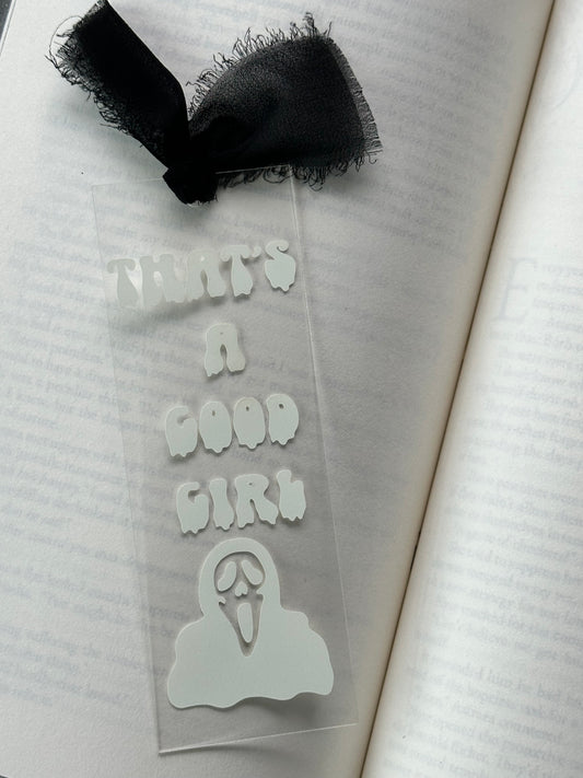 Glow In The Dark - Good Girl - Acrylic Bookmark