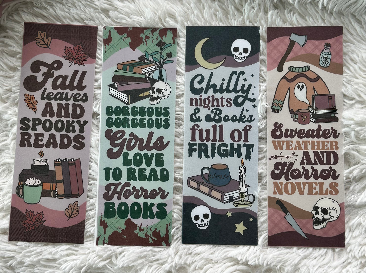 Fall Horror Bookmark Bundle - 4 Pack