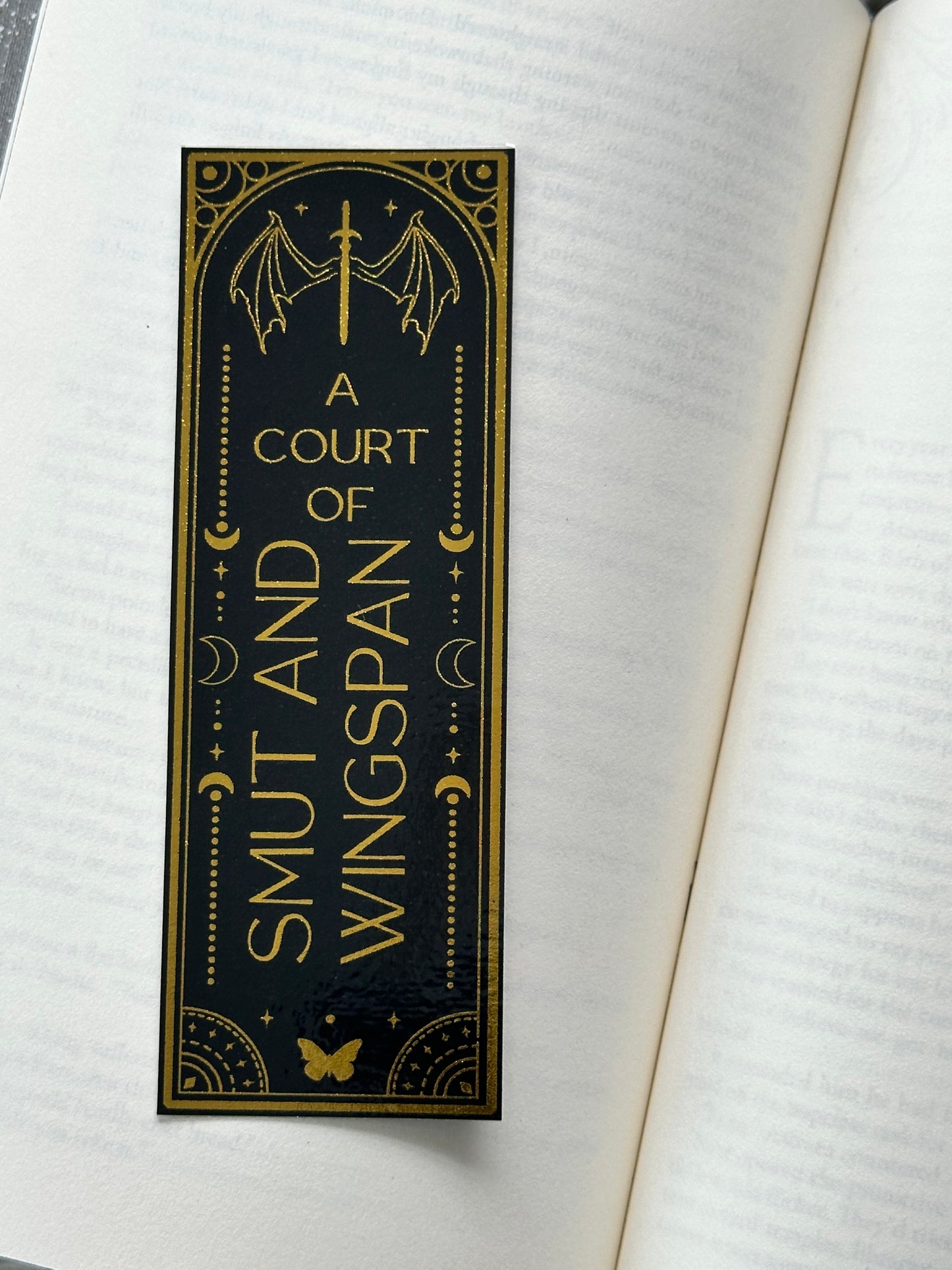 Smut & Wingspan - Foil Bookmark - (Gold)