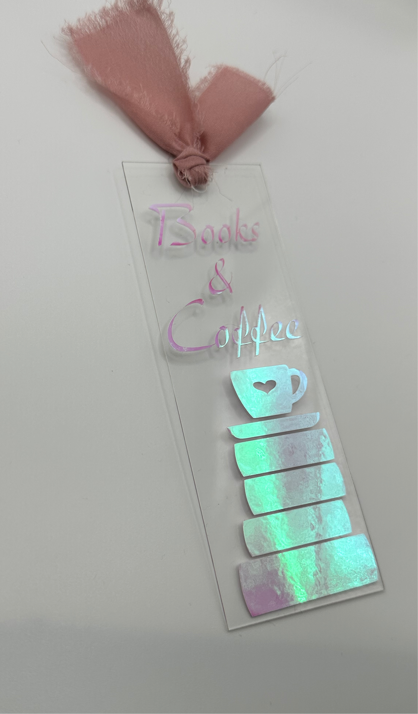 Books & Coffee - Acrylic Bookmark