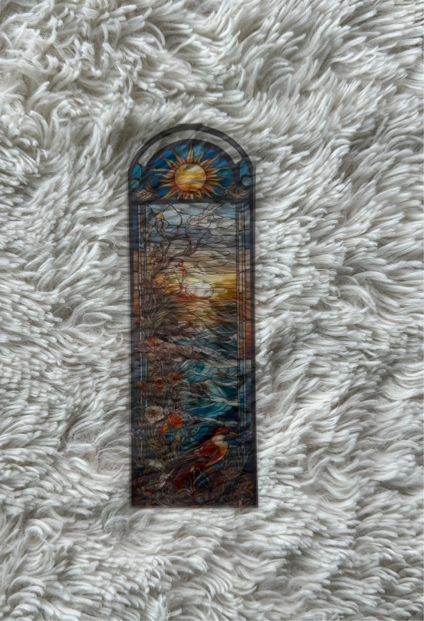 Stained Glass Style Landscape - Bookmark (23)