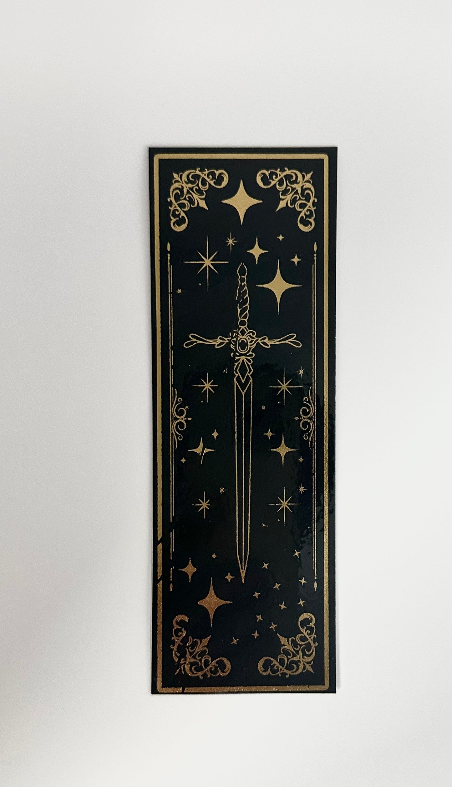 Antique Sword - Foil Bookmark - (Gold)