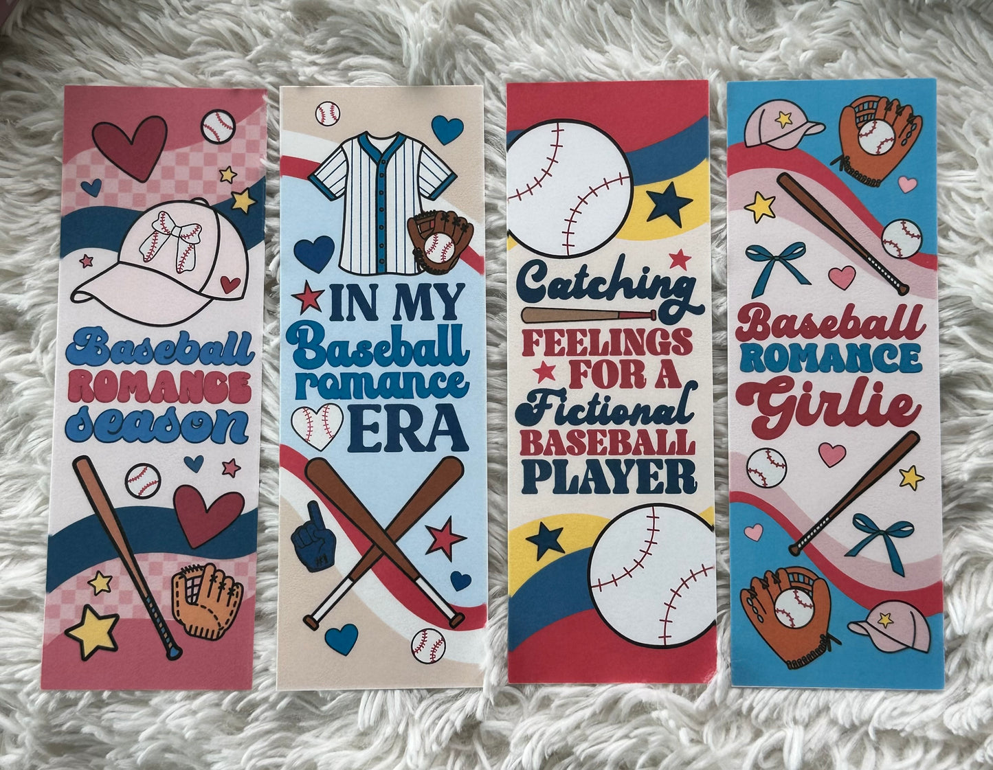 Baseball Romance Bookmark Bundle - 4 Pack