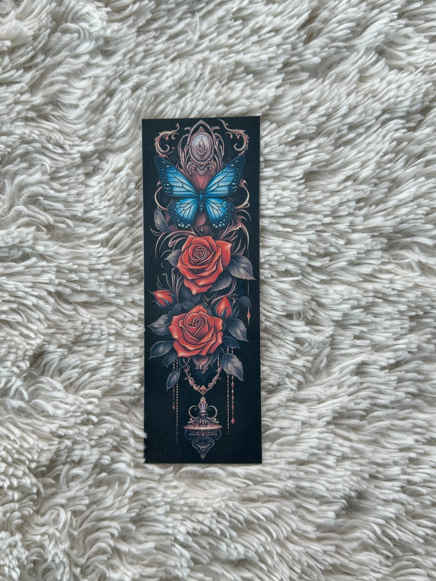 Butterfly & Roses - Bookmark (21)
