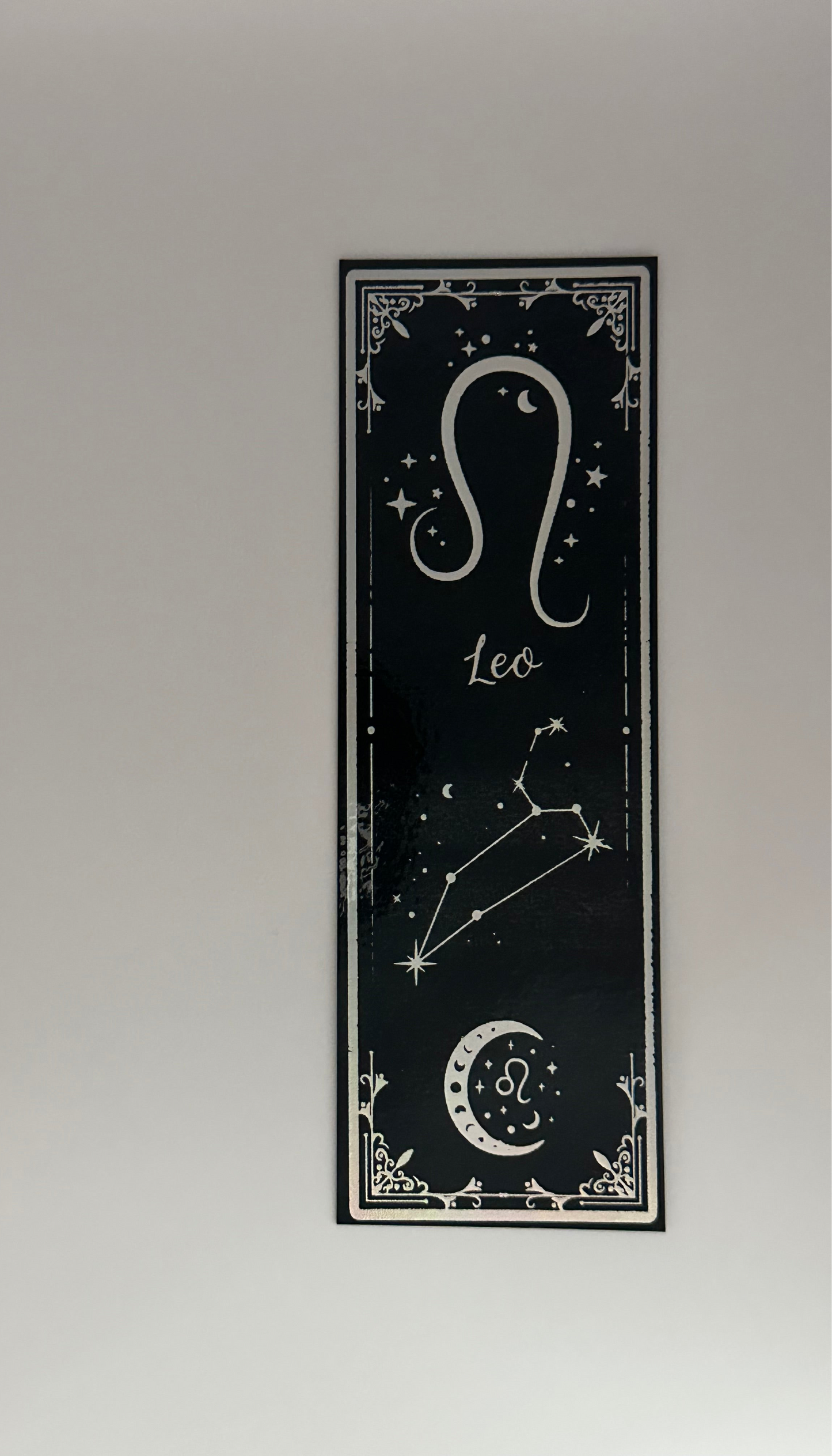 Leo - Foil Bookmark - (Silver Holographic)