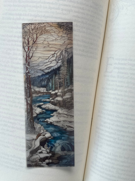 Stained Glass Style Landscape - Bookmark (96)