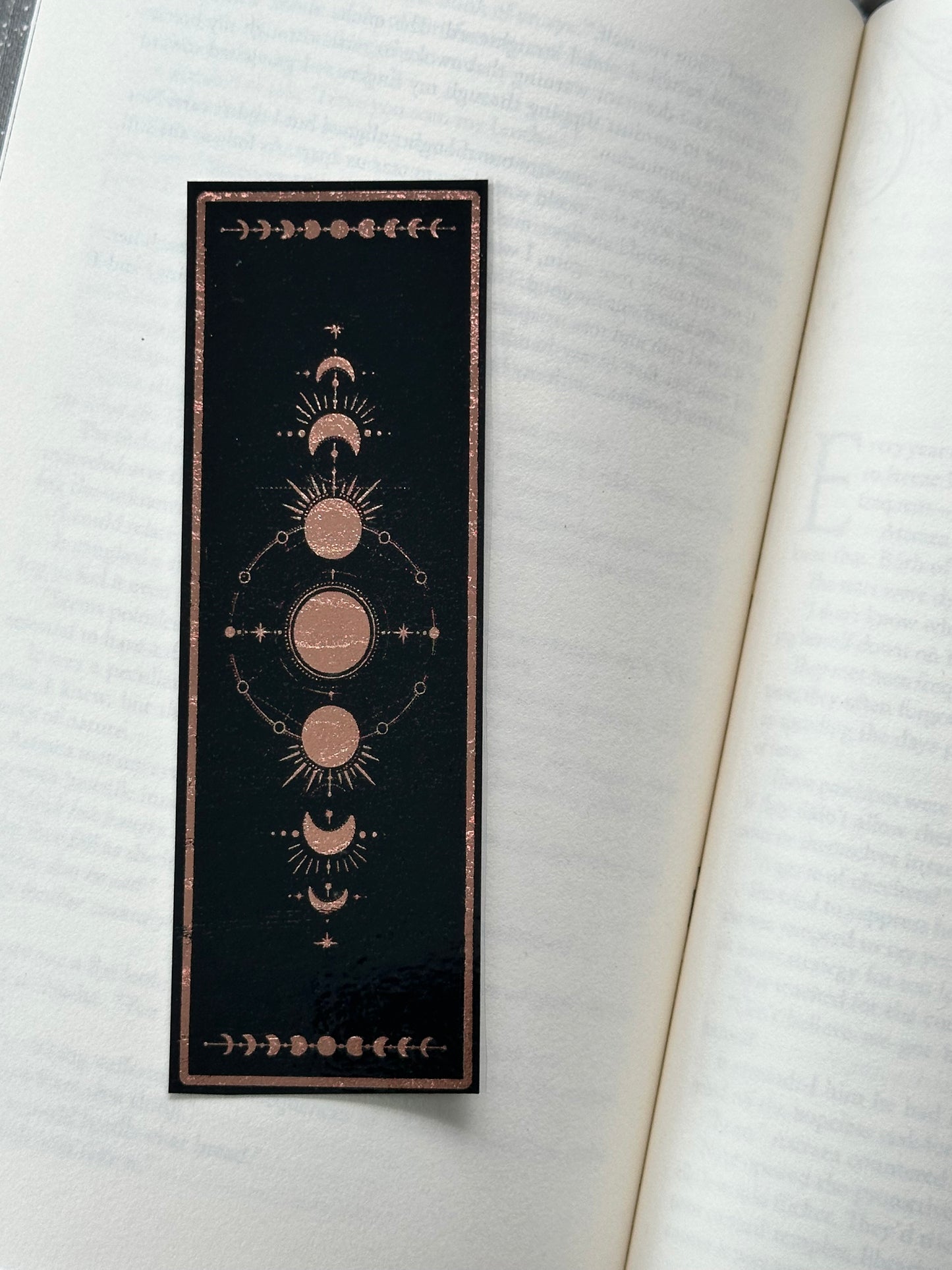 Moon Phases - Foil Bookmark - (Rose Gold)
