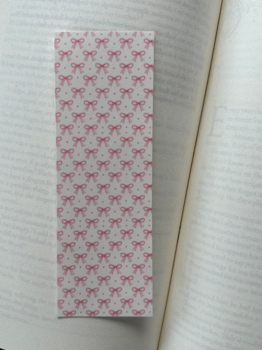 Pink Bows - Bookmark