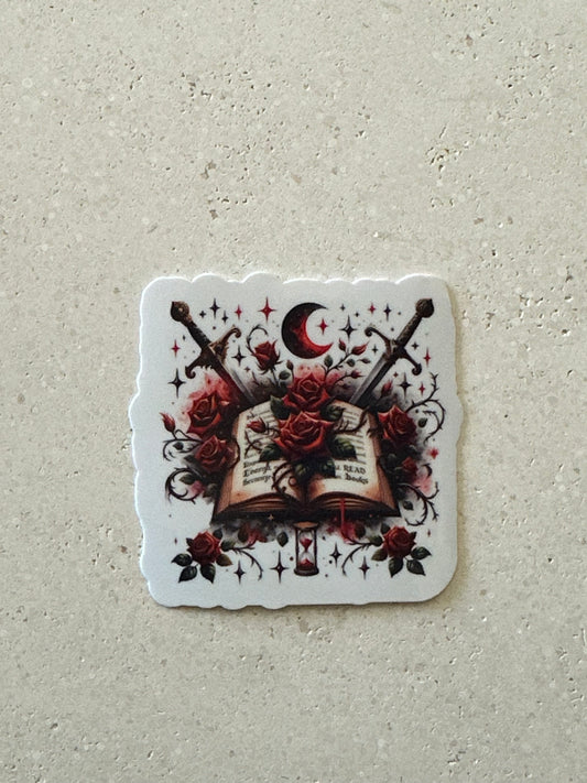Read Books & Swords - Sticker