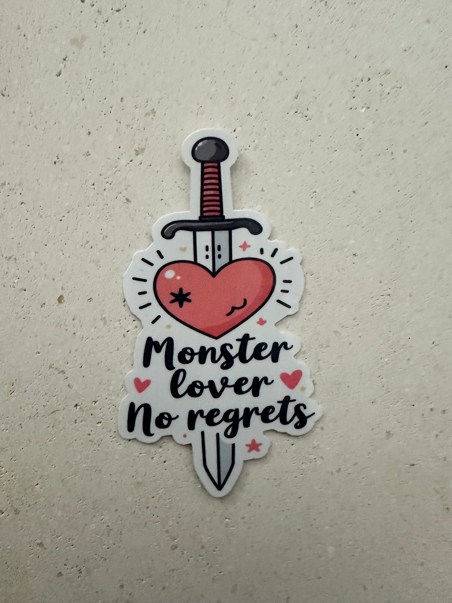 Monster Lover No Regrets - Sticker