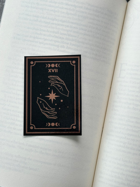 The Star Tarot Card - Foil Bookmark - (Rose Gold)