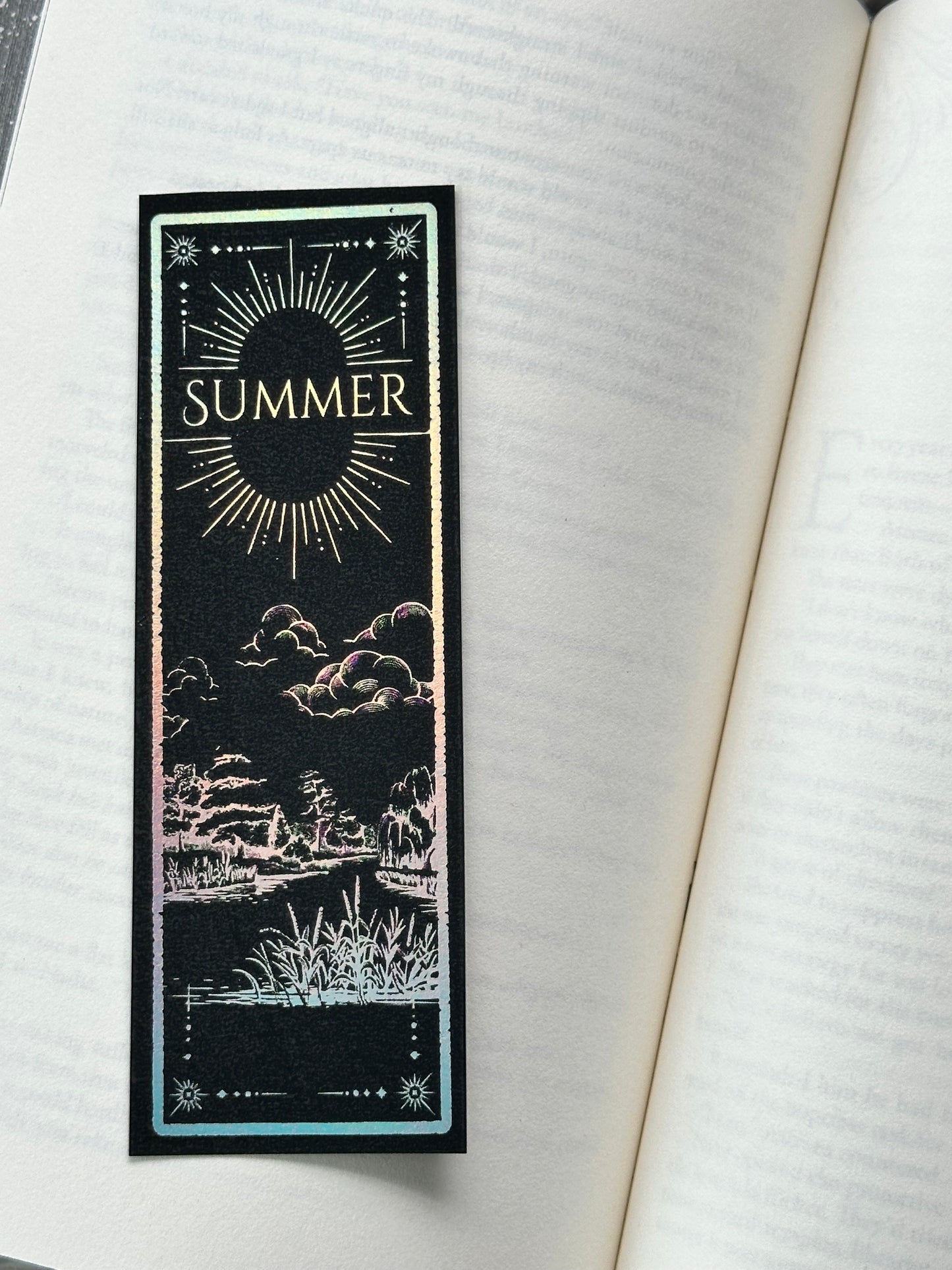 Summer - Foil Bookmark - (Silver Holographic)