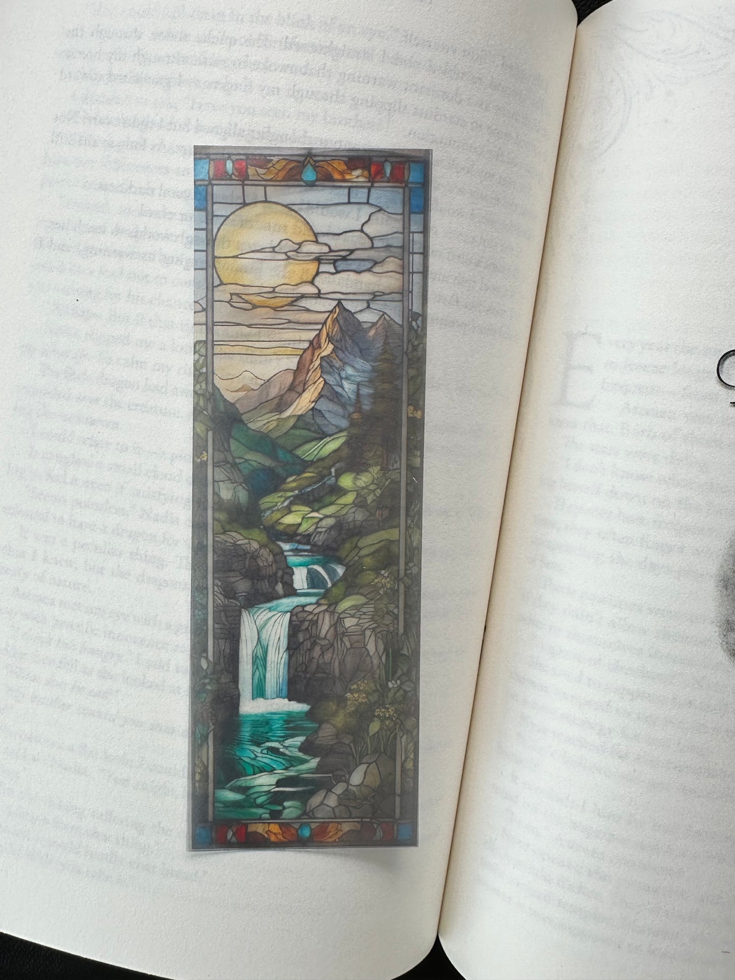 Stained Glass Style Landscape - Bookmark (5)