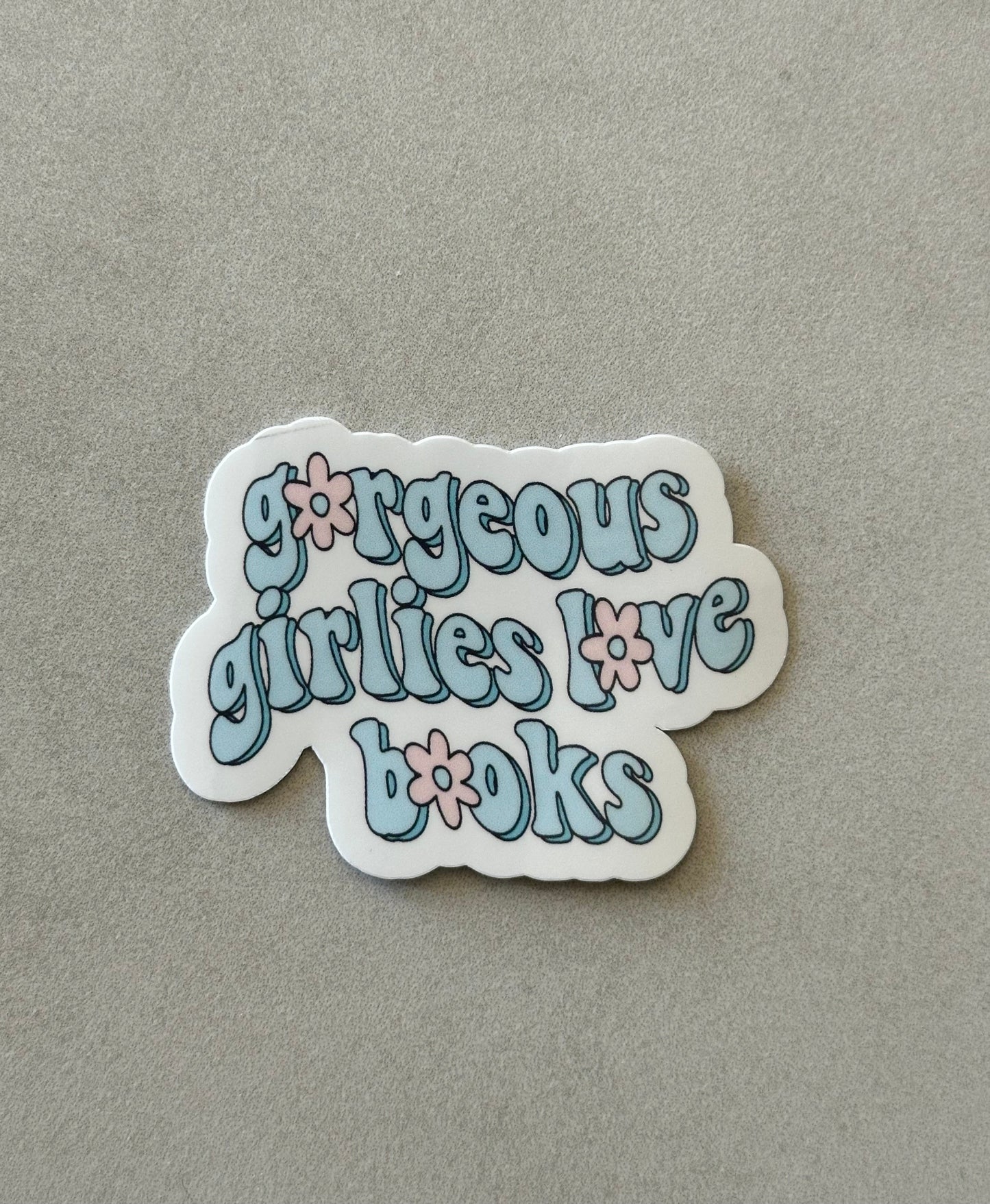 Gorgeous Girlies Love Books - Sticker