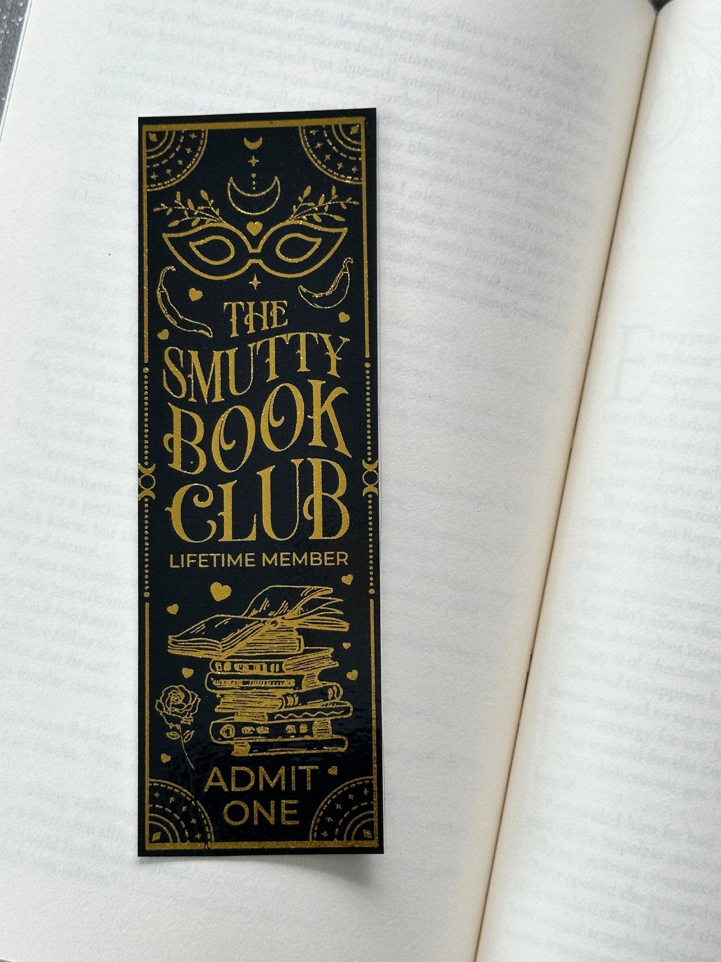 Smutty Book Club - Foil Bookmark - (Gold)