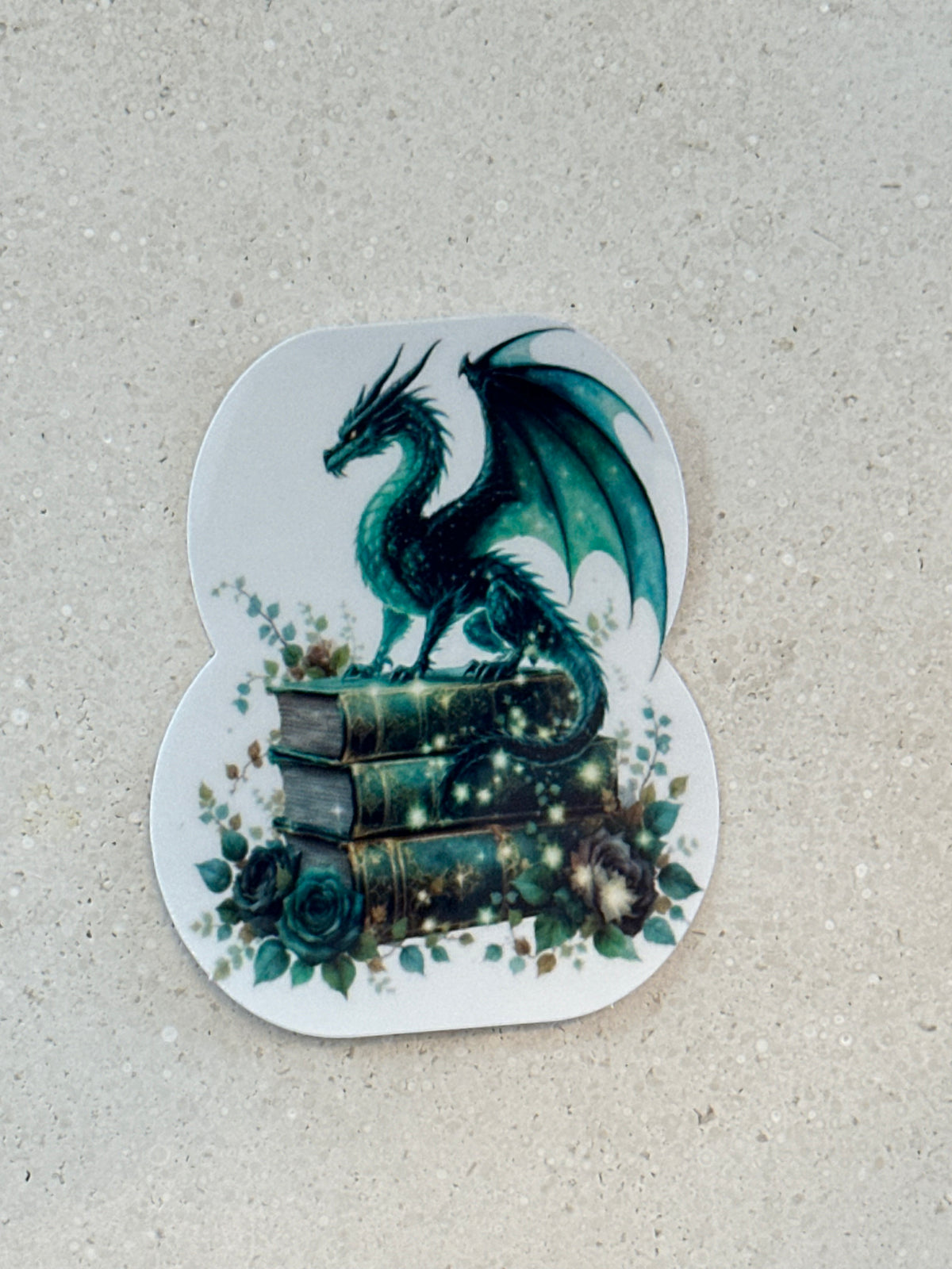 Green Dragon Book Stack - Sticker