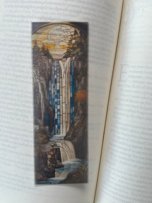 Stained Glass Style Landscape - Bookmark (83)