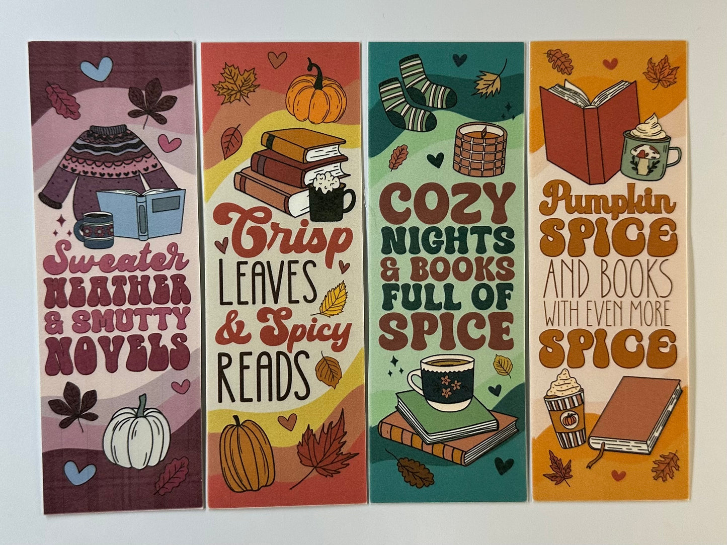 Spicy Fall Bookmark Bundle - 4 Pack