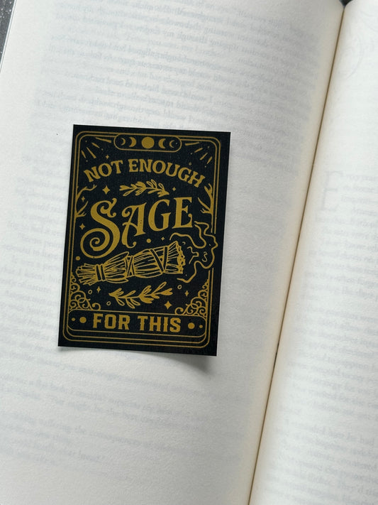 Sage Tarot Card - Foil Bookmark - (Gold)