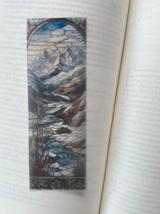 Stained Glass Style Landscape - Bookmark (51)