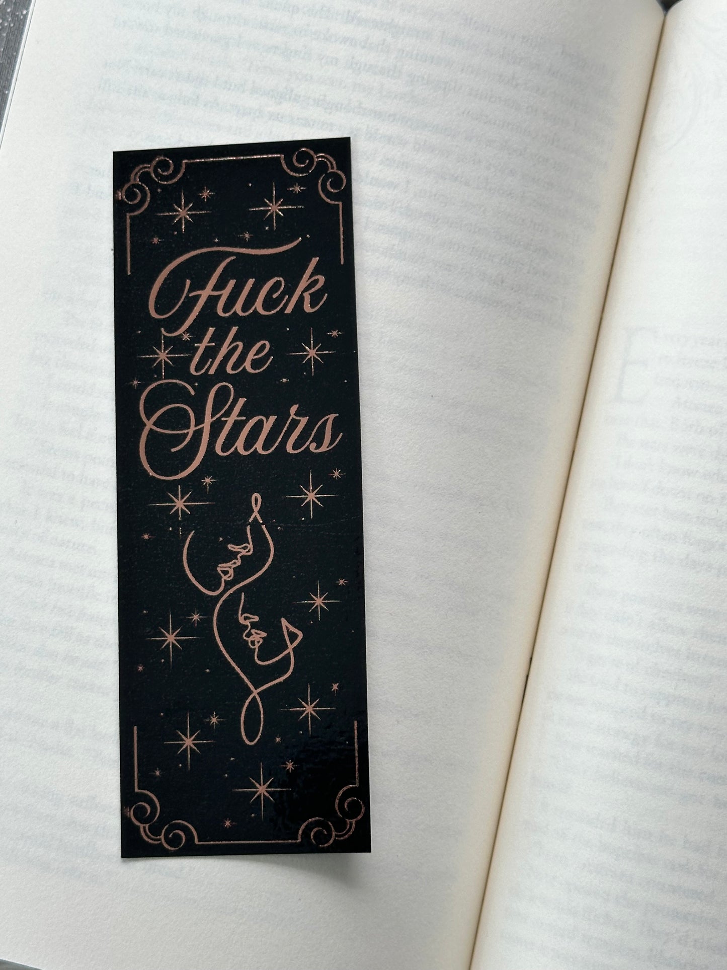 Fuck The Stars - Foil Bookmark - (Rose Gold)