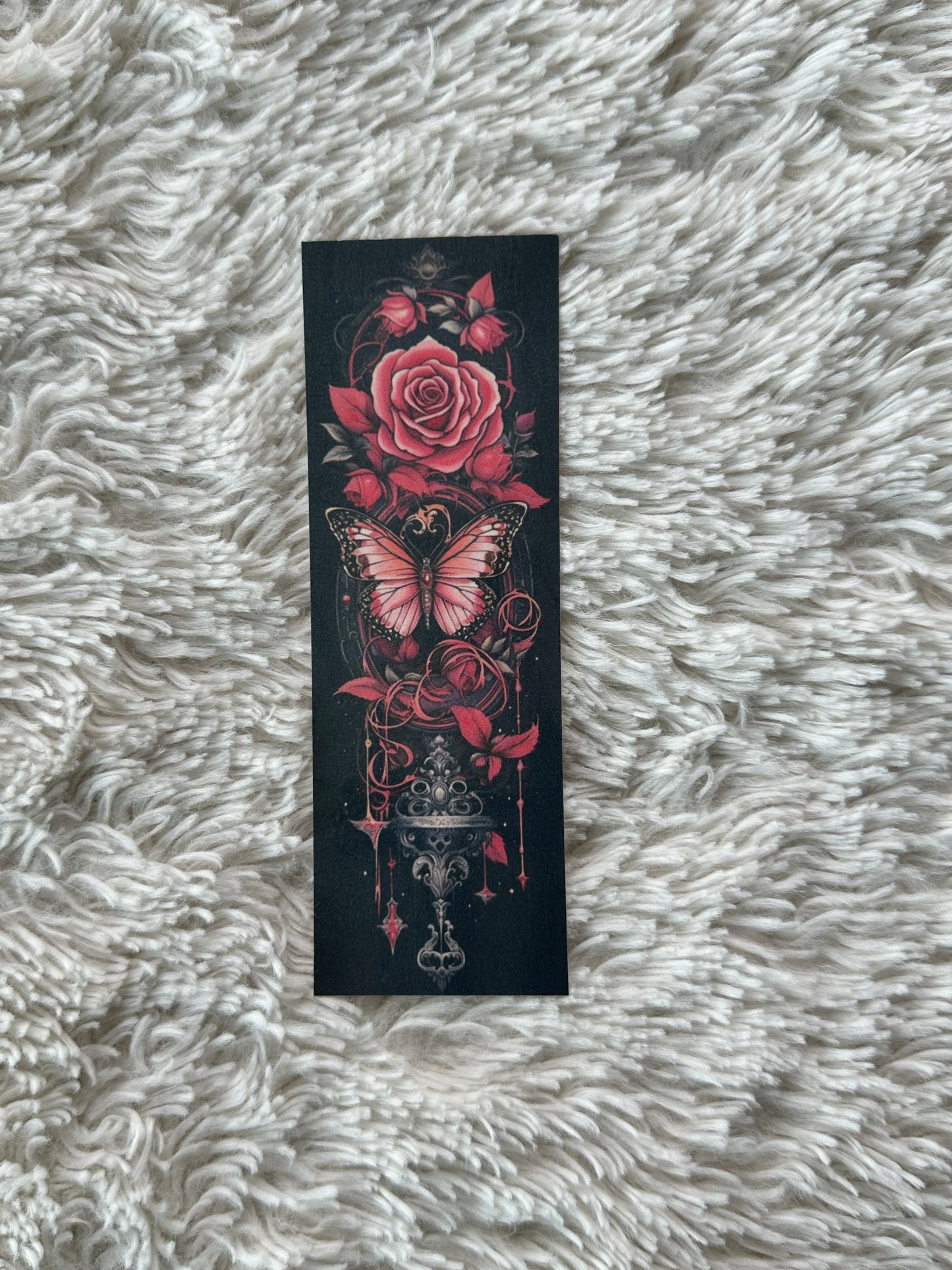 Butterfly & Roses - Bookmark (4)
