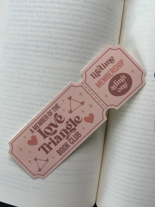 Love Triangle Book Club - Bookmark