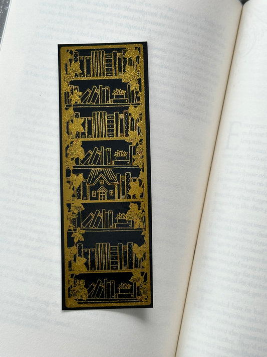 Bookshop - Foil Bookmark - (Gold)