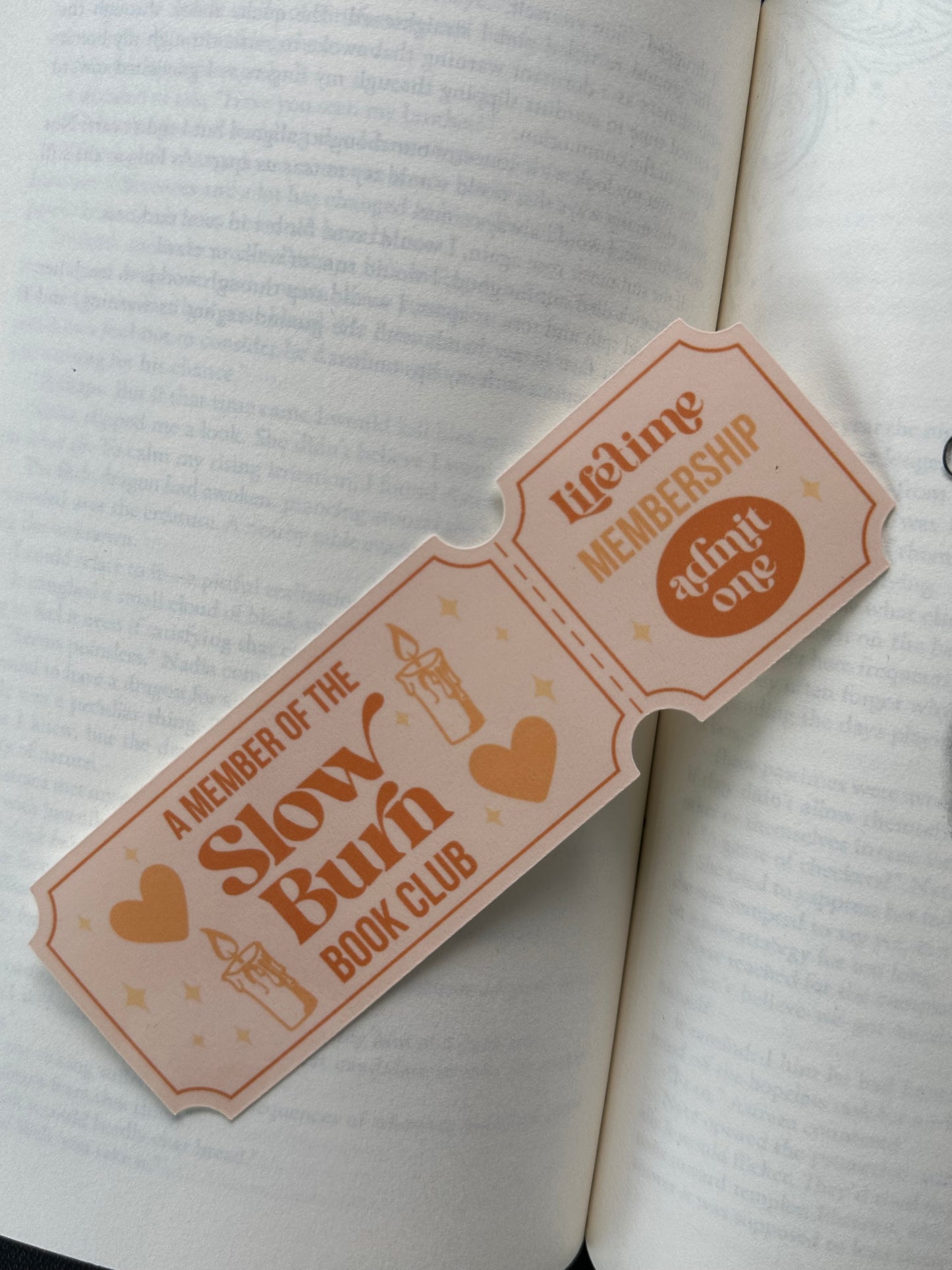 Slow Burn Book Club - Bookmark
