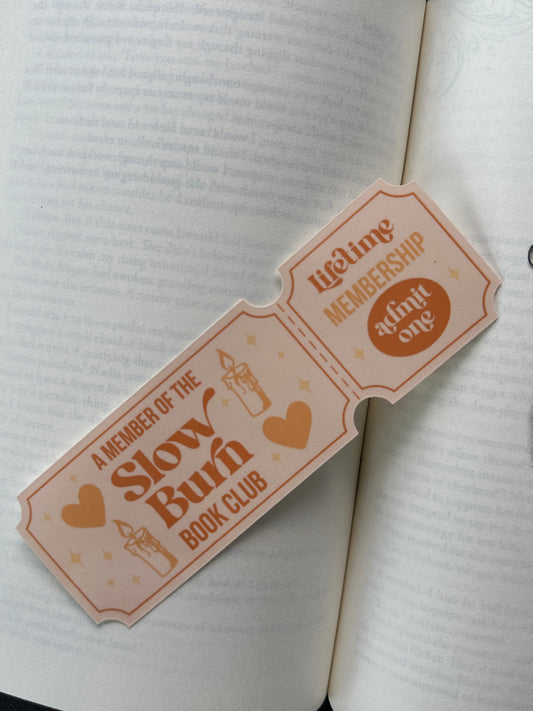 Slow Burn Book Club - Bookmark