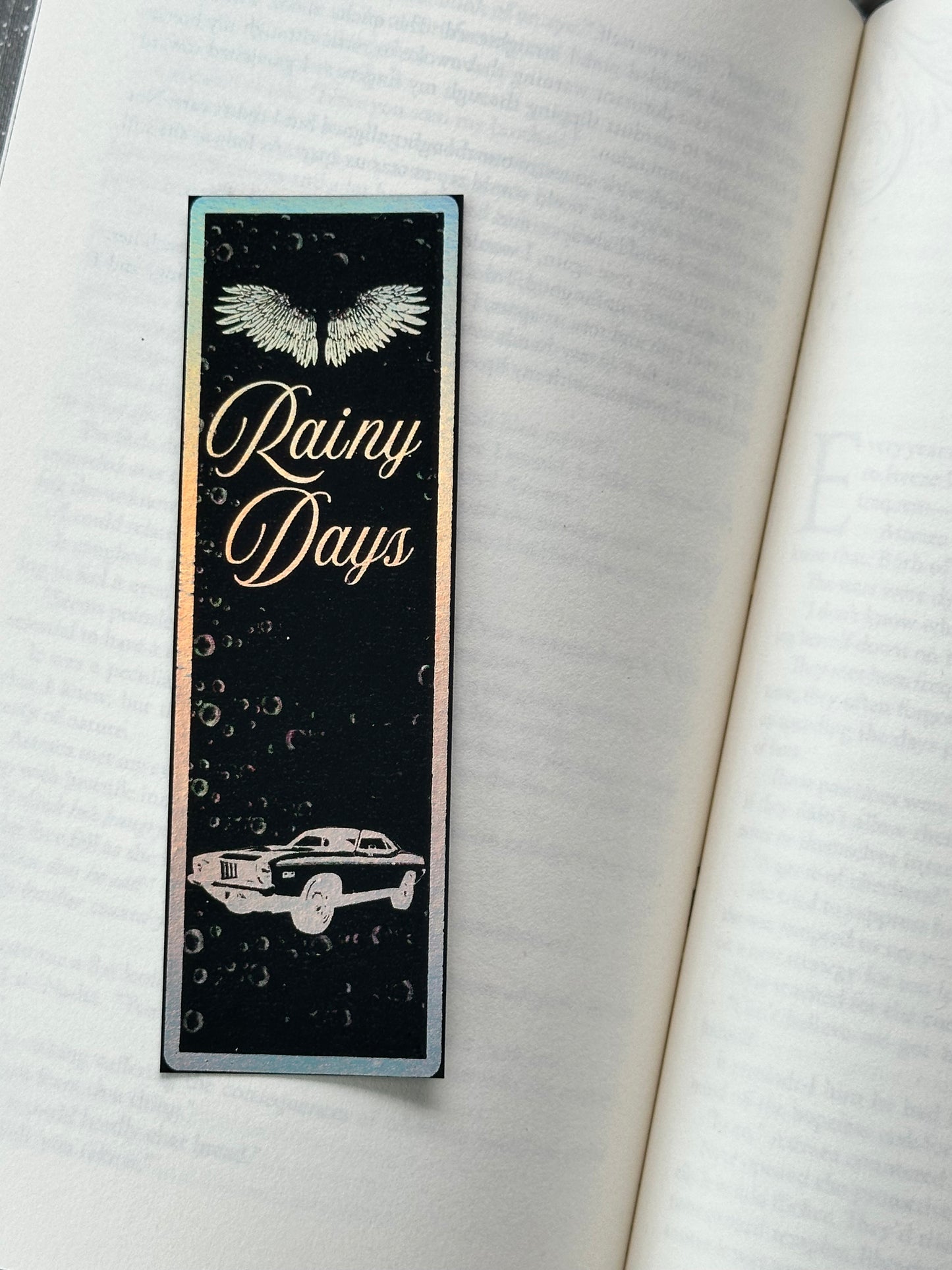 Rainy Days - Foil Bookmark - (Silver Holographic)