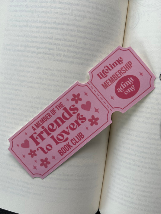 Friends To Lovers Book Club - Bookmark