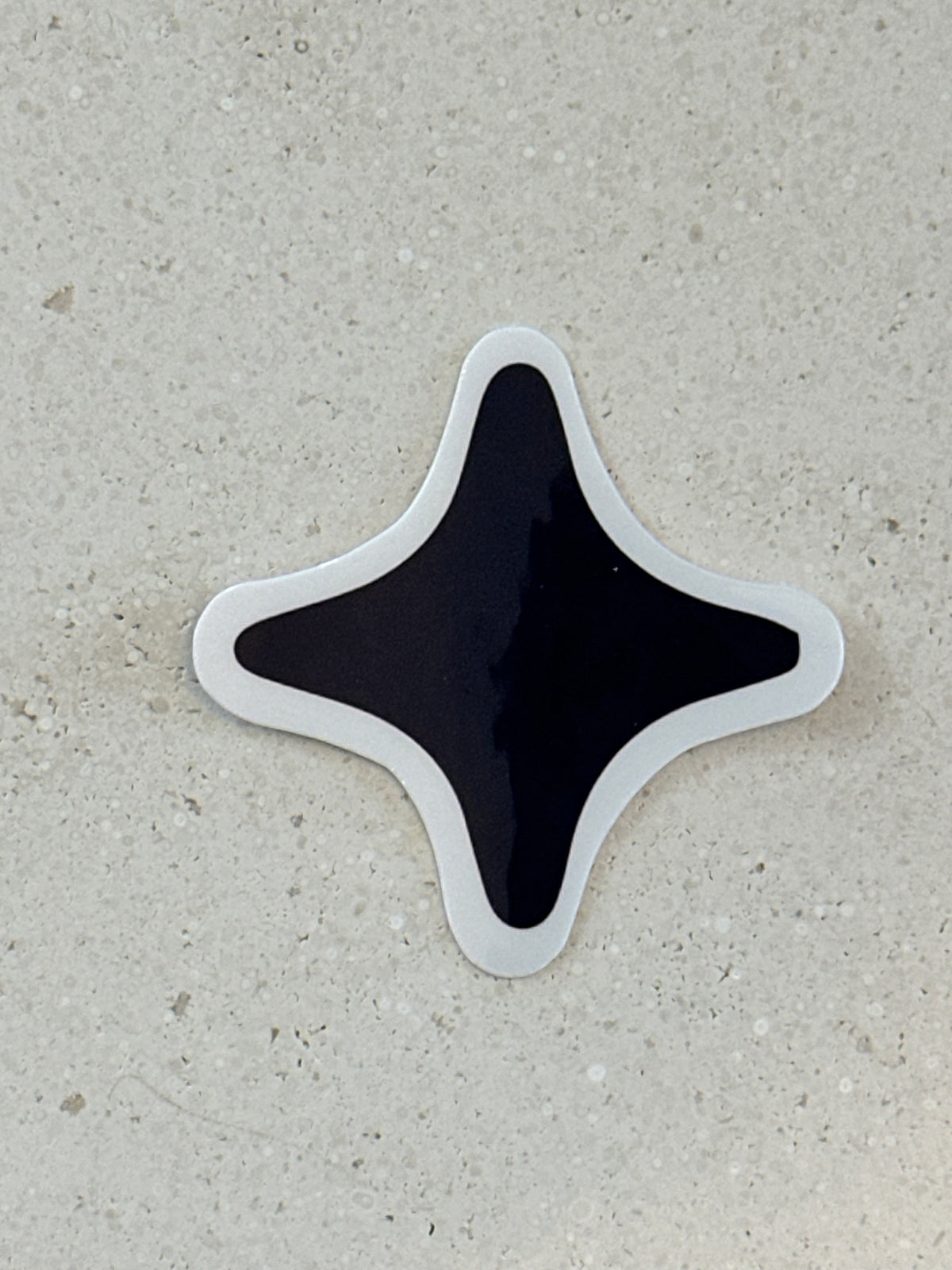 Blue, Black, Red, Gold Star - Stickers