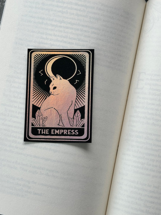 The Empress Tarot Card - Foil Bookmark - (Silver Holographic)