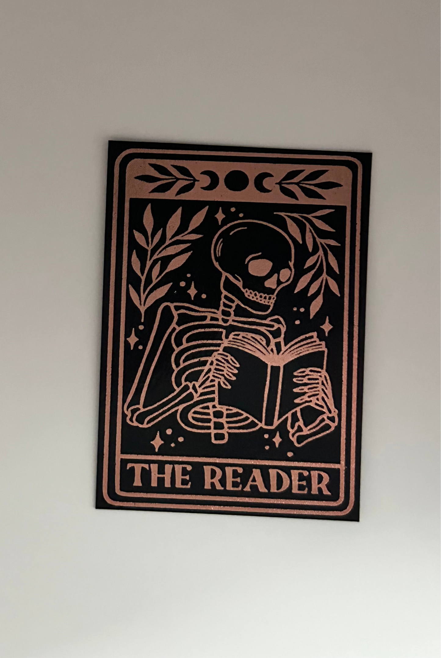 The Reader Tarot Card - Foil Bookmark - (Rose Gold)